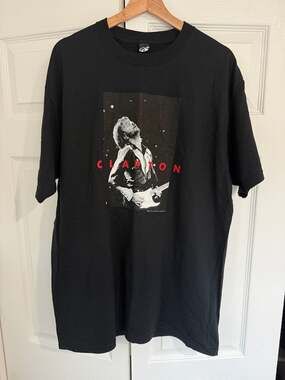 Vintage 2004 Eric Clapton Tour Concert Short Sleeve T-Shirt Black XL